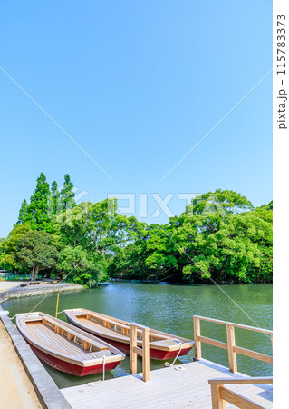 初夏の柳川の風景　福岡県柳川市 115783373