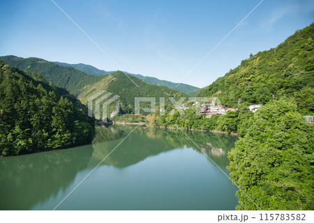 十津川温泉(二津野ダム湖) 【奈良県十津川村】 十津川温泉(二津野ダム湖) 【奈良県十津川村】 115783582