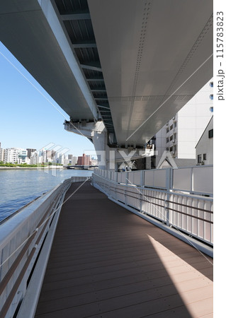 竪川水門テラス連絡橋 2024年5月 竪川水門テラス連絡橋 2024年5月 115783823