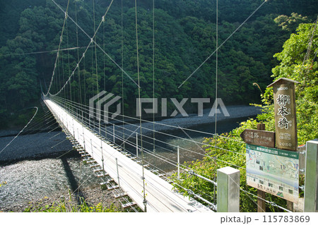 柳本吊り橋(熊野古道)　【奈良県十津川村】 115783869