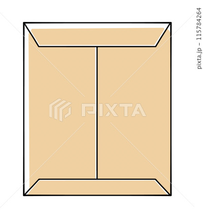 ゆるめシンプル大型封筒 ベタ塗り ゆるめシンプル大型封筒 ベタ塗り 115784264