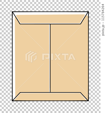 ゆるめシンプル大型封筒 ベタ塗り ゆるめシンプル大型封筒 ベタ塗り 115784264