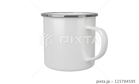 Coffee Camp Mug on isolated background. 3d render 115784595