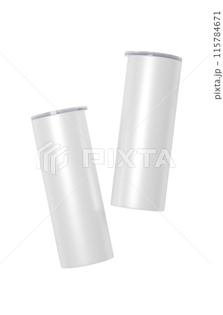 Skinny 20 oz tumbler for sublimation. 3d rendering Skinny 20 oz tumbler for sublimation. 3d rendering 115784671