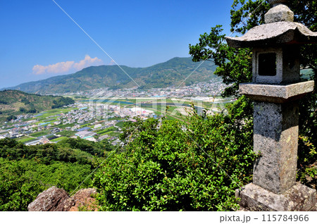 雲雀山山頂から有田川を望む　【和歌山県有田市】 115784966