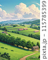 広大な田園風景 115785399