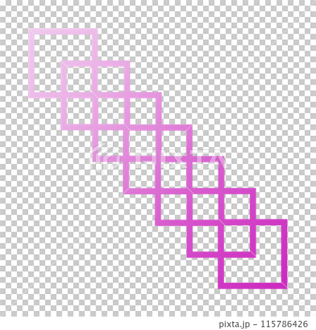 Stacked squares (pink) 115786426