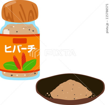 ガラスボトル入りのヒバーチ 115786571