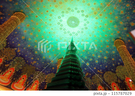 タイ　バンコク　ワットパクナム 115787029