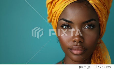 Black history month or woman's day celebration, Africa day concept Ethnic black woman Black history month or woman's day celebration, Africa day concept Ethnic black woman 115787469
