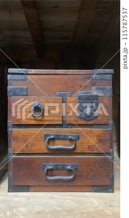 古い家具タンス　古民具 115787537
