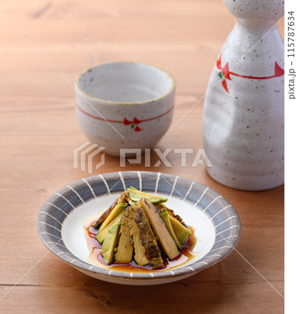 ツーンと辛い 本わさび（生山葵）の醤油漬け わさびのシャキシャキの食感がおもしろい一品 115787634