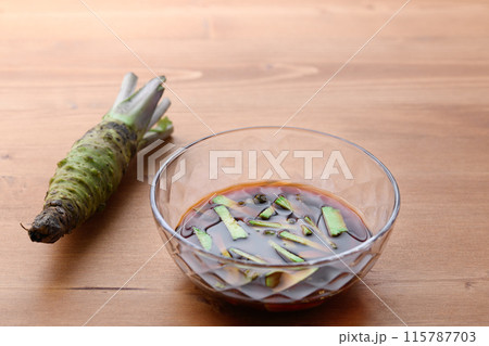わさびの醤油漬け わさびの醤油漬け 115787703