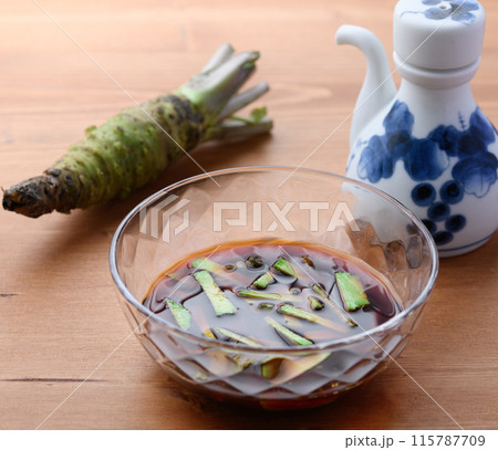 わさびの醤油漬け わさびの醤油漬け 115787709