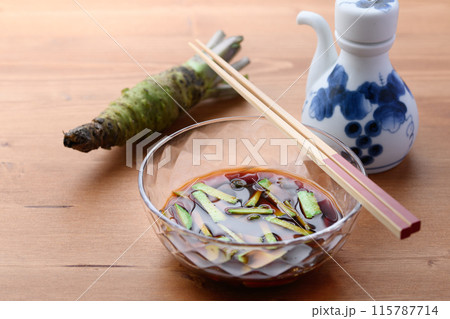 わさびの醤油漬け 115787714