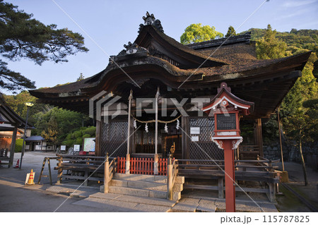 白髭神社　本殿と拝殿　横構図3 115787825