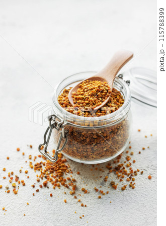 Healthy bee pollen grains Healthy bee pollen grains 115788399