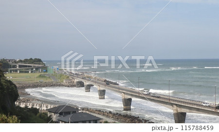 海沿いの道　旭高架橋　日立市 115788459