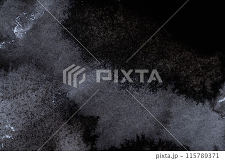 滲む黒いインク 滲む黒いインク 115789371