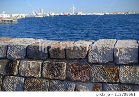 横浜港象の鼻防波堤石垣 115789661
