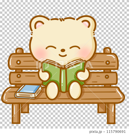 Hand drawn illustration kawaii bear back to school Doodle cute anima Hand drawn illustration kawaii bear back to school Doodle cute anima 115790691