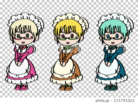 簡單插畫_女僕套裝a2 115791022