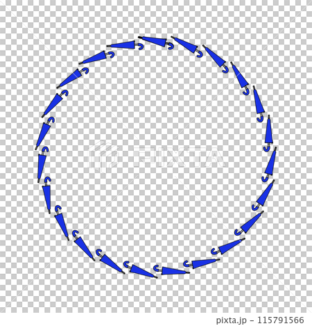 Umbrella decorative frame illustration Umbrella decorative frame illustration 115791566