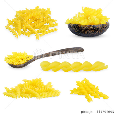 Pasta isolated on white background, pasta clipping path Pasta isolated on white background, pasta clipping path 115791693