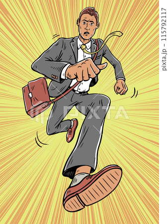 Young businessman in a hurry 115792117
