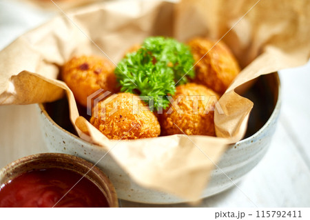 Deep fried cheese balls Deep fried cheese balls 115792411