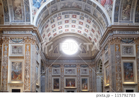Interior of Basilica of Saint Andrew in Mantua, Italy Interior of Basilica of Saint Andrew in Mantua, Italy 115792783