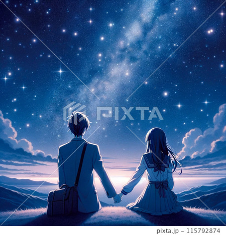 星空を見上げる恋人達 115792874