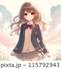 空を見上げる女の子 115792943