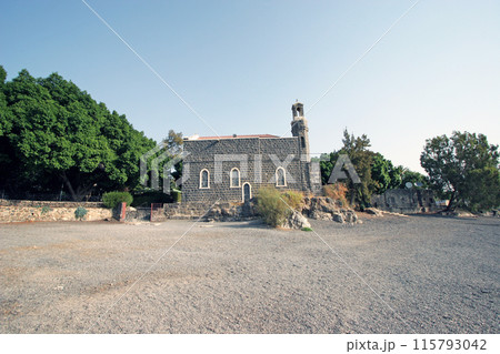 Church of the Primacy of St Peter, Sea of Galilee, Tabgha, Israel 115793042