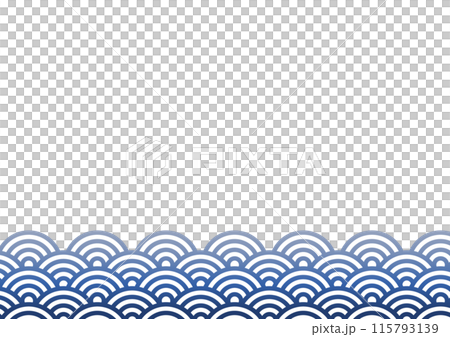 波のある青海波の背景 グラデーション 波のある青海波の背景 グラデーション 115793139