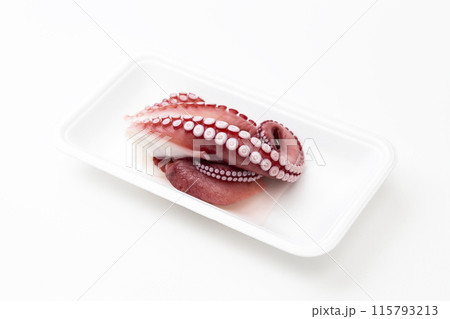 白背景にタコ 115793213