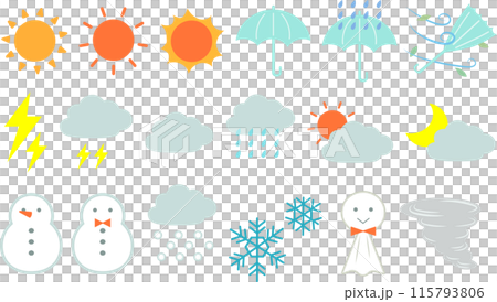 A simple illustration of the weather A simple illustration of the weather 115793806