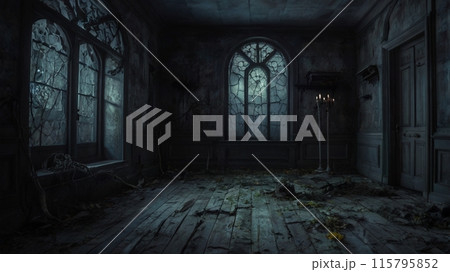ホラー　廃墟の一室 115795852