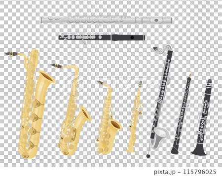 木管樂器插圖集 木管樂器插圖集 115796025