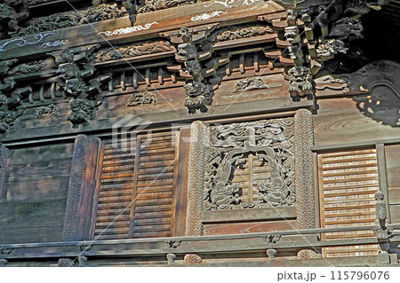 箭弓稲荷神社の本殿の彫刻【埼玉県東松山市】 115796076