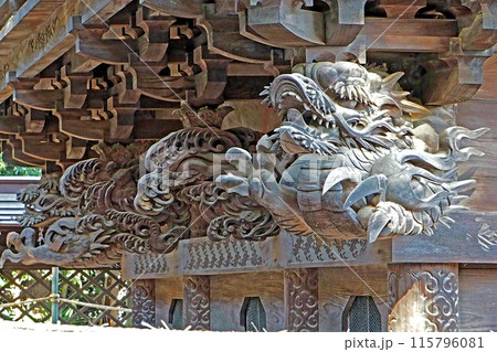 箭弓稲荷神社の本殿の彫刻【埼玉県東松山市】 115796081