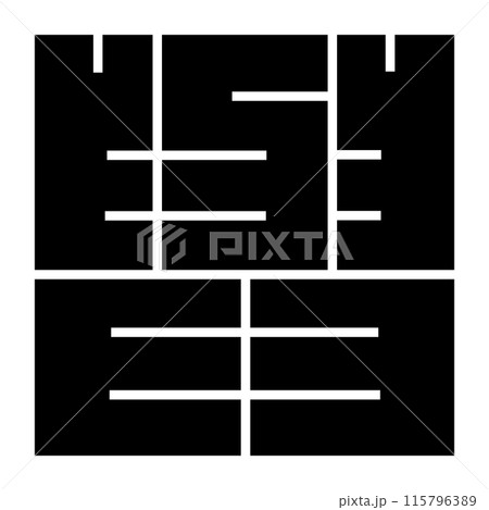 家紋です。角字という種類です。興の形です。 115796389