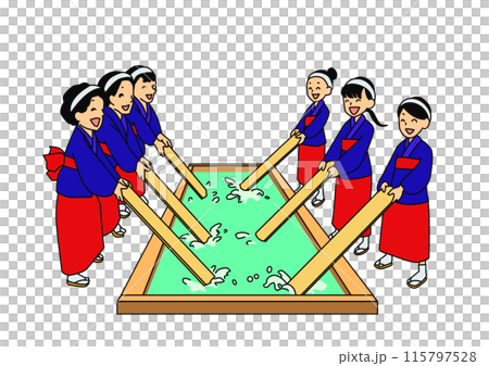 草津温泉湯もみ 115797528