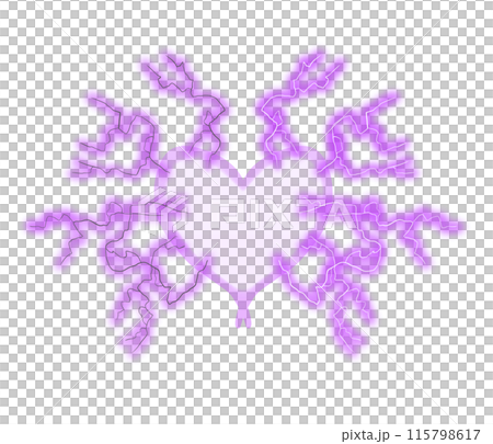 ハートの電撃(紫) 115798617