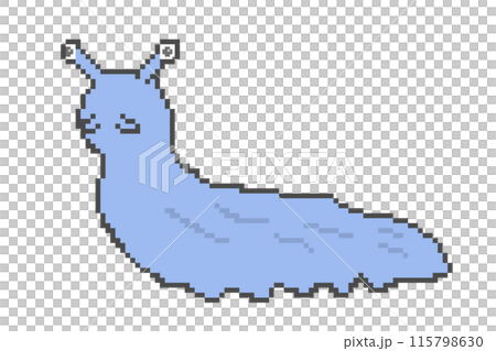 Slug_pixel art (blue) 115798630