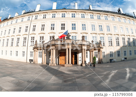 The third courtyard of Prague Castle. Prague, Czech Republic 115799308