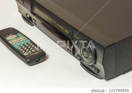 Consumer video recorder to play back videos and remote control Consumer video recorder to play back videos and remote control 115799850