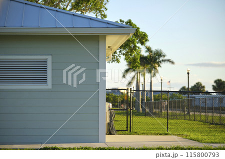 Public restrooms on Harborwalk at Gilchrist Park in Punta Gorda, Florida Public restrooms on Harborwalk at Gilchrist Park in Punta Gorda, Florida 115800793