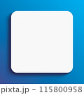 A white board on a blue background, vector illustration. 115800958