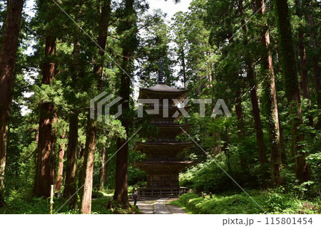 羽黒山五重塔付近の景色 羽黒山五重塔付近の景色 115801454